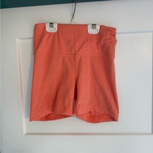Set of 2 - Coral and Black Yogalicious Lux Shorts